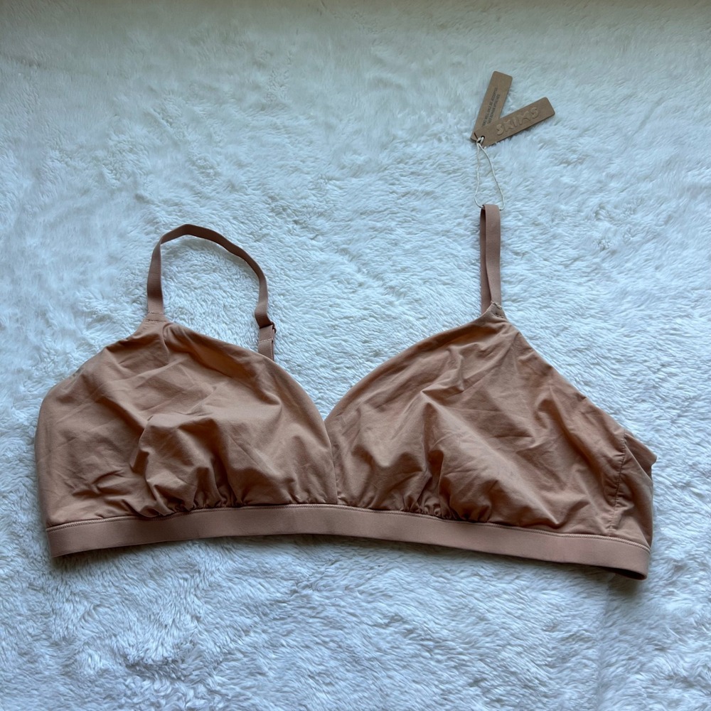 Skims Women's Fits Everybody Triangle Bralette Ochre BR-TRI-0235 Size 4X NEW